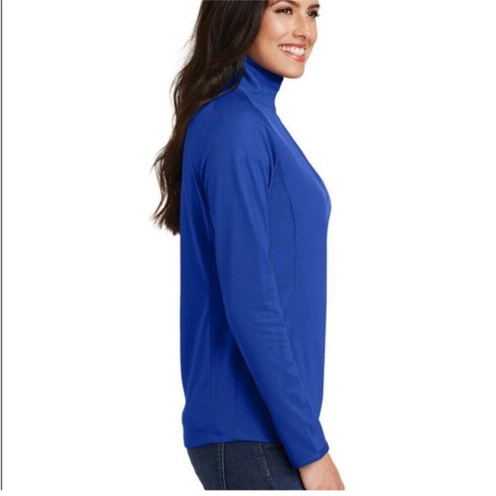 New with Tags Sport-Tek Women's White Quarter-Zip Pullover Sweatshirt XSmall - Picture 9 of 11